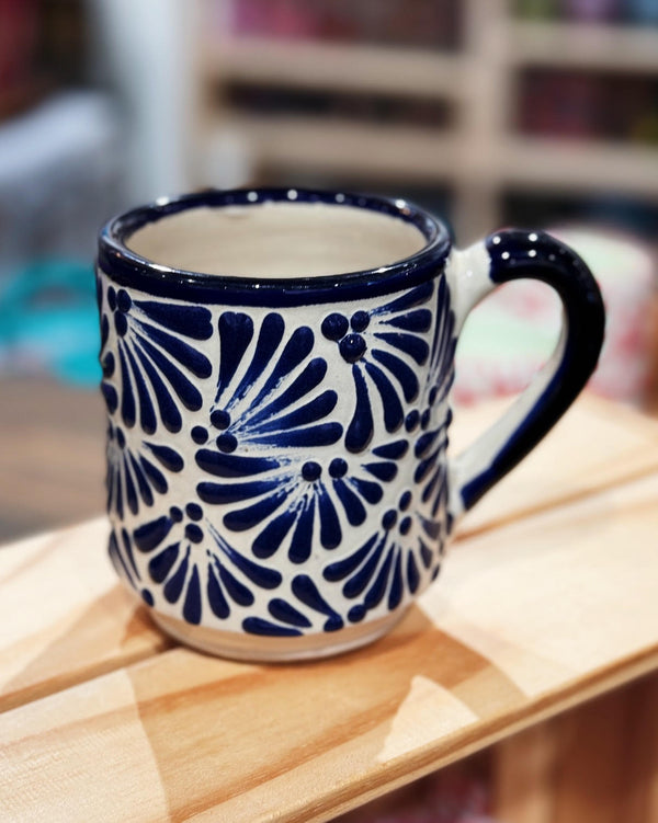 Blue Talavera Mug at Sew Bonita in Corpus Christi, TX.