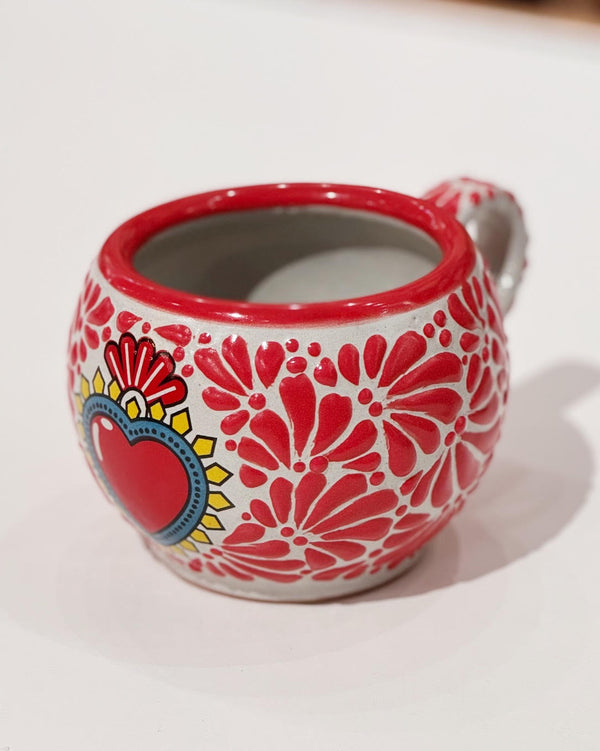 Sacred Heart Red Talavera Cup