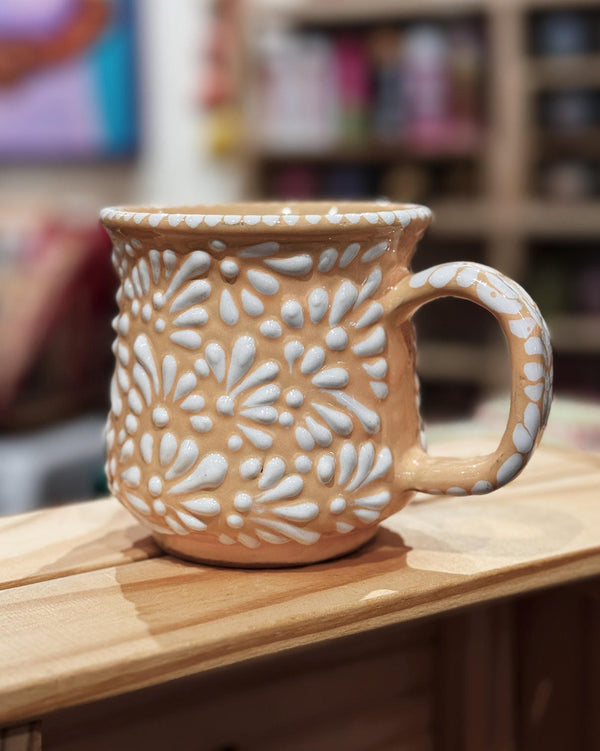 Light Peach Talavera Mug