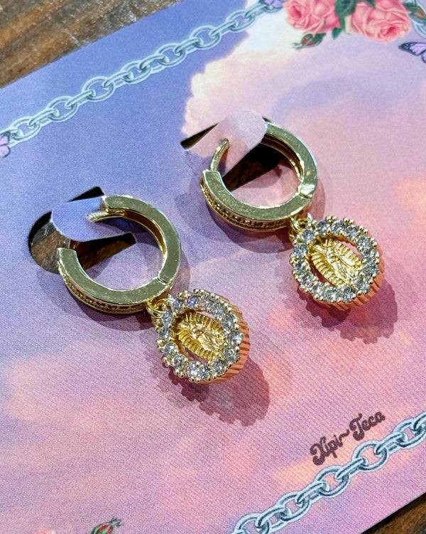 Mini Virgencita Dangle Earrings