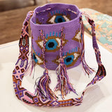 Evil Eye Wayuu Bucket Bag