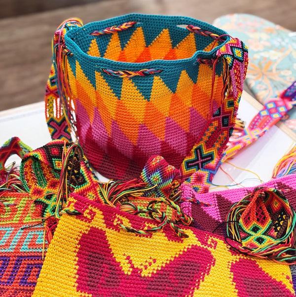 Patterned Wayuu Bucket Bag