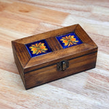 Small Wooden Tile Trinket Box
