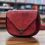 Leather Saddle Bag Crossbody