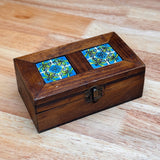 Small Wooden Tile Trinket Box