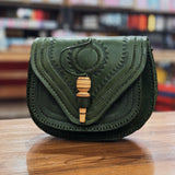 Leather Saddle Bag Crossbody