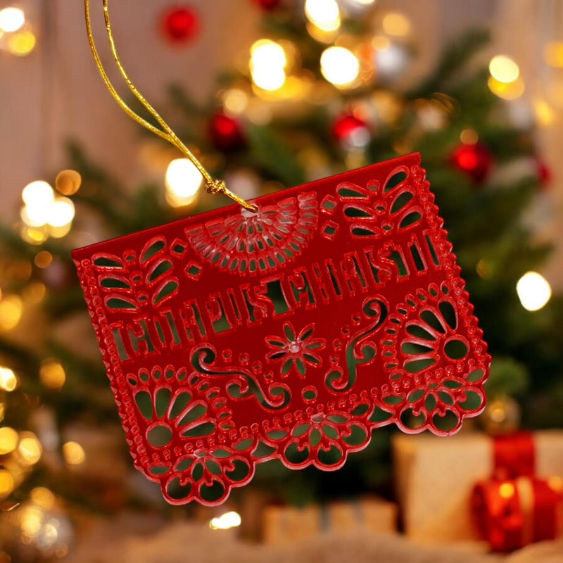 Corpus Christi Papel Picado Ornament