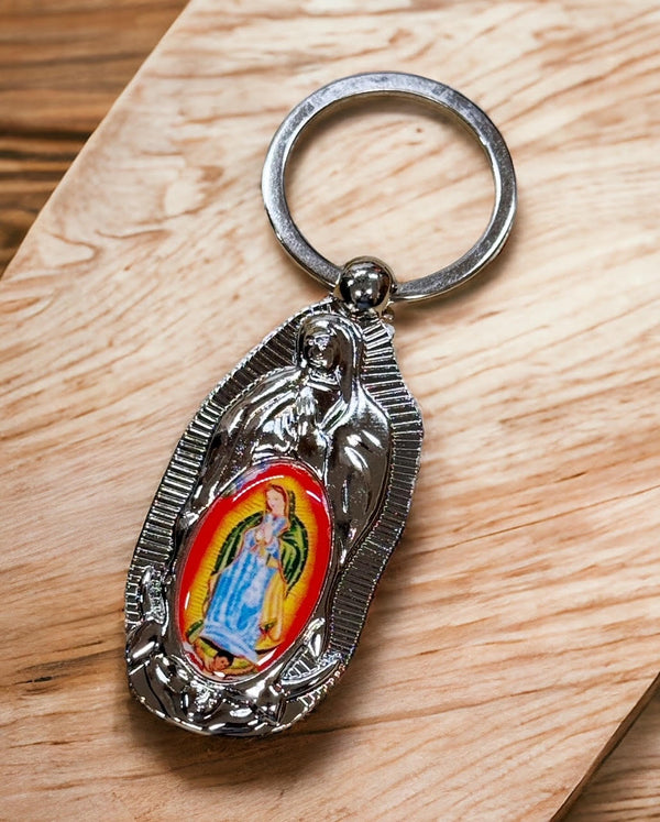 Virgen de Guadalupe (Virgin Mary) Metal Keychain