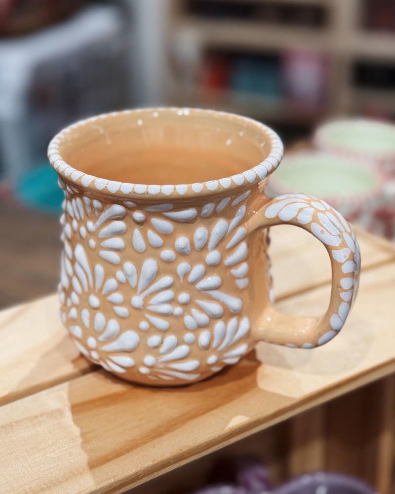 Light Peach Talavera Mug