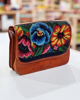 Small Leather Floral Crossbody