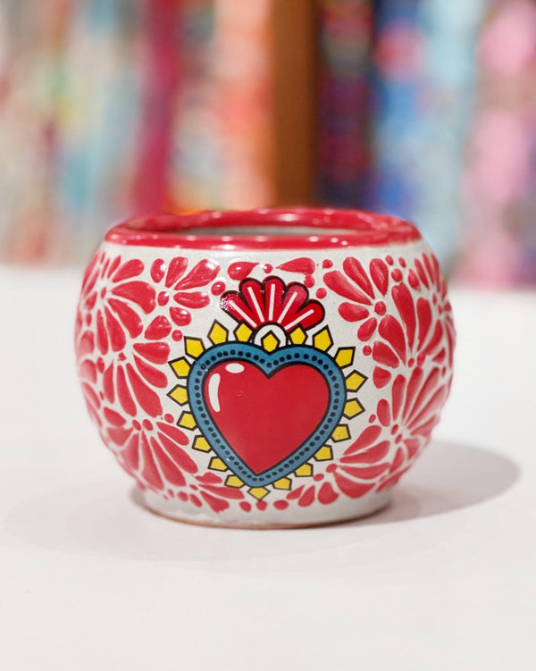 Sacred Heart Red Talavera Cup