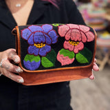 Small Leather Embroidered Crossbody