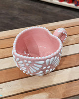 Pink Heart Shaped Talavera Mug