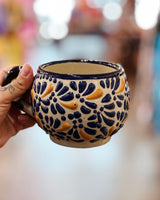 Blue, Orange and Cream Talavera Mug