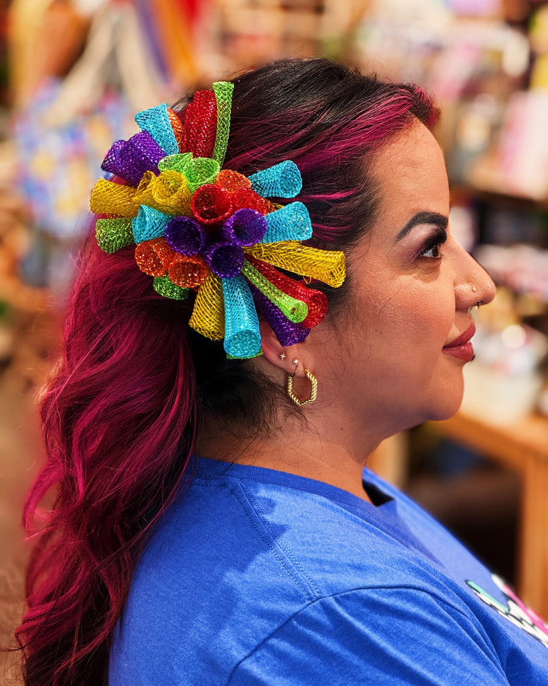 Colorful Mesh Hair Clip