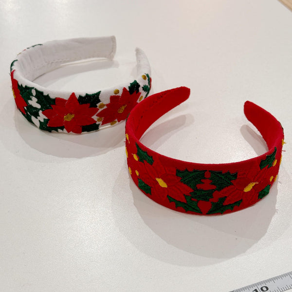 Poinsettia Headbands