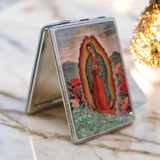 Guadalupe Glitter Compact Mirror at Sew Bonita in Corpus Christi, TX.