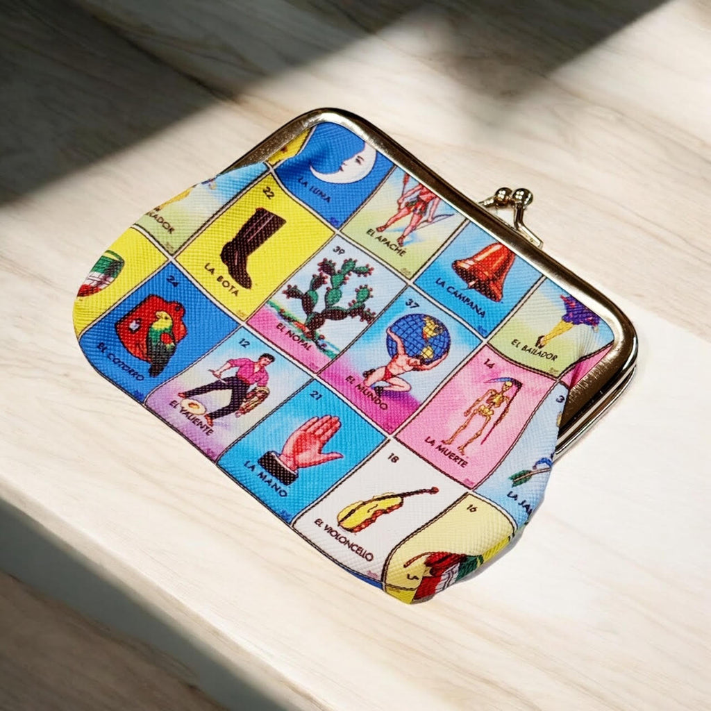 Loteria Coin Purse with Clasp – Sew Bonita