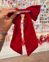 Velvet Christmas Hair Bow