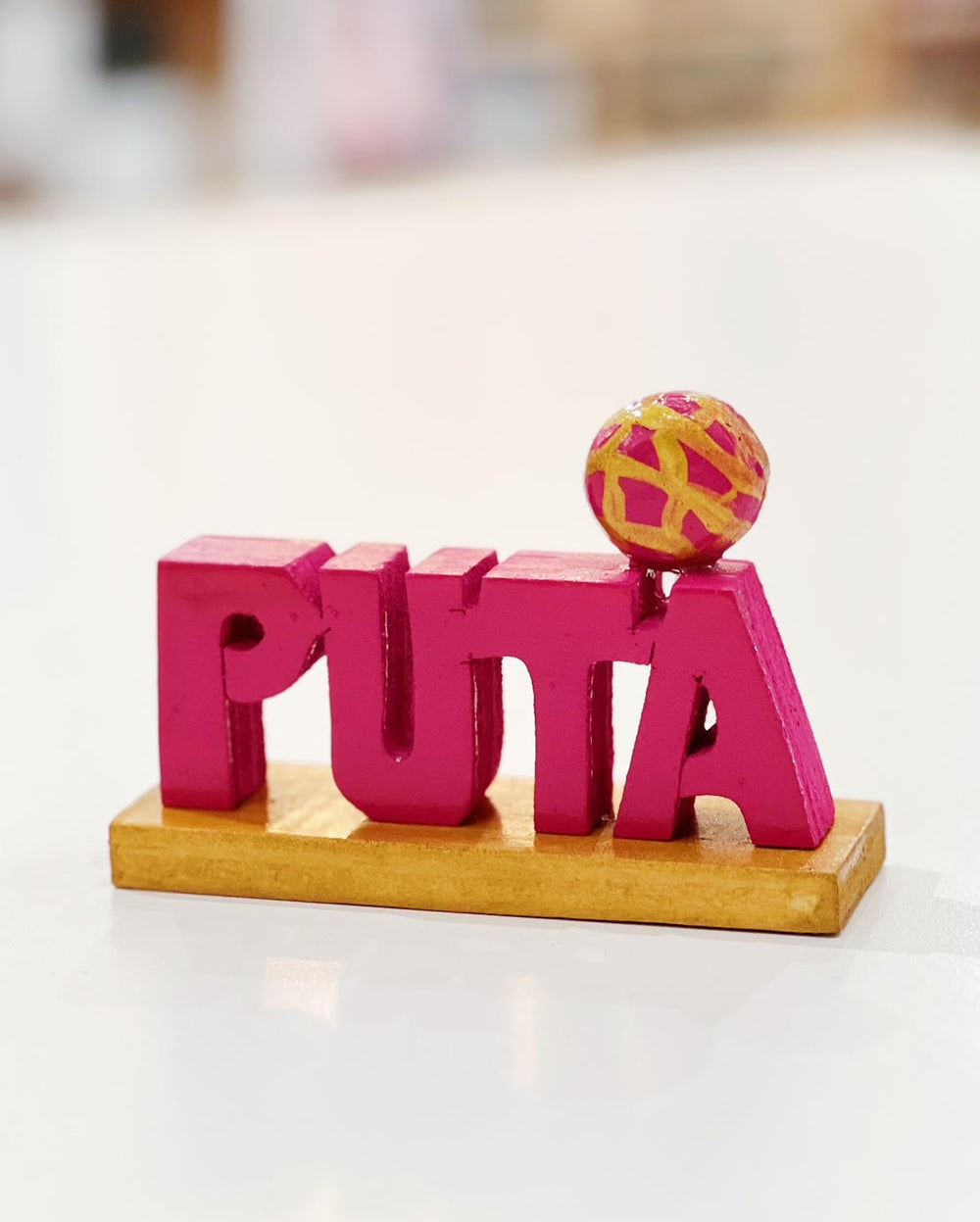 Puta Wood Sign (with Concha)