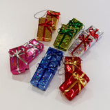 Colorful Metallic Gift Ornaments (Pack of 12)