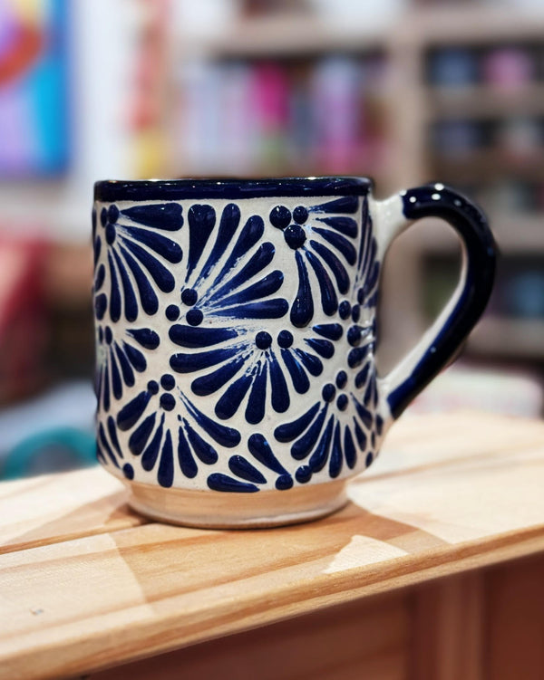 Blue Talavera Mug at Sew Bonita in Corpus Christi, TX.