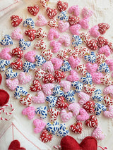 Pink on Pink Talavera Heart Earrings