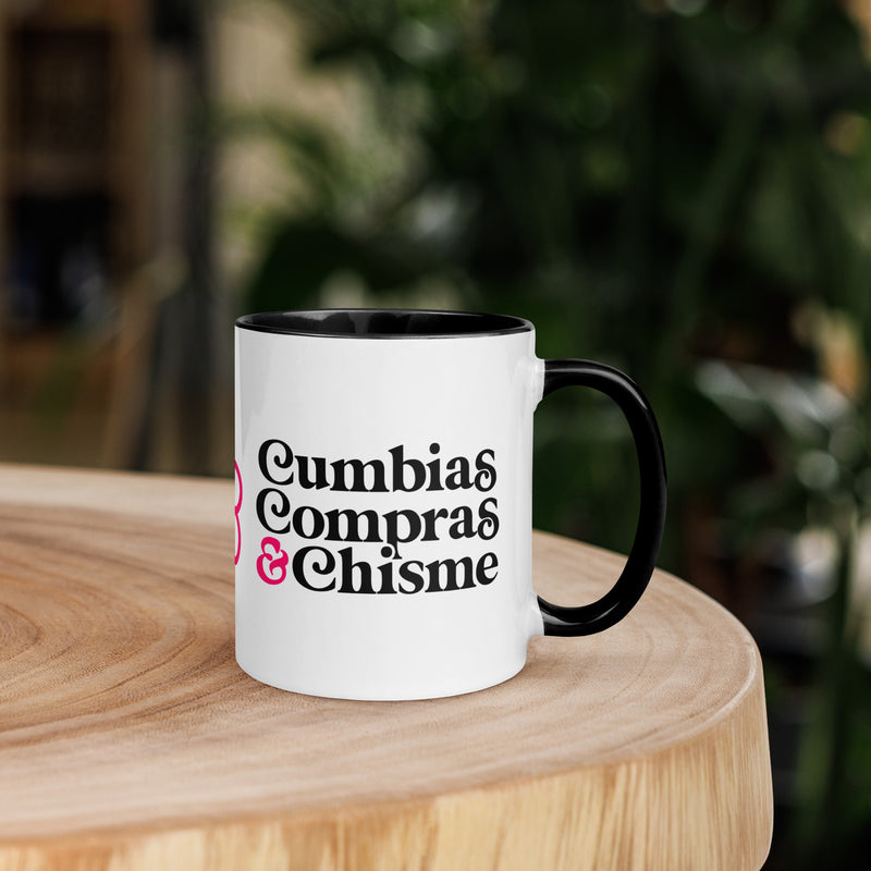 sew bonita mural cumbias compras chisme coffee mug