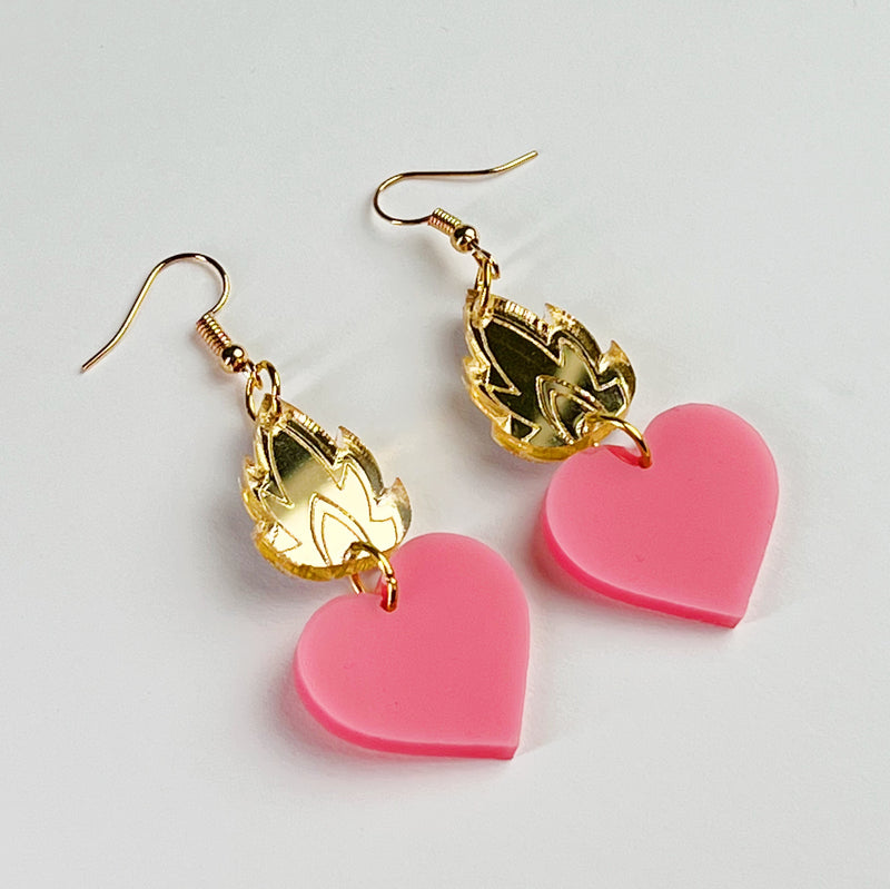 Mini Sacred Heart Earrings