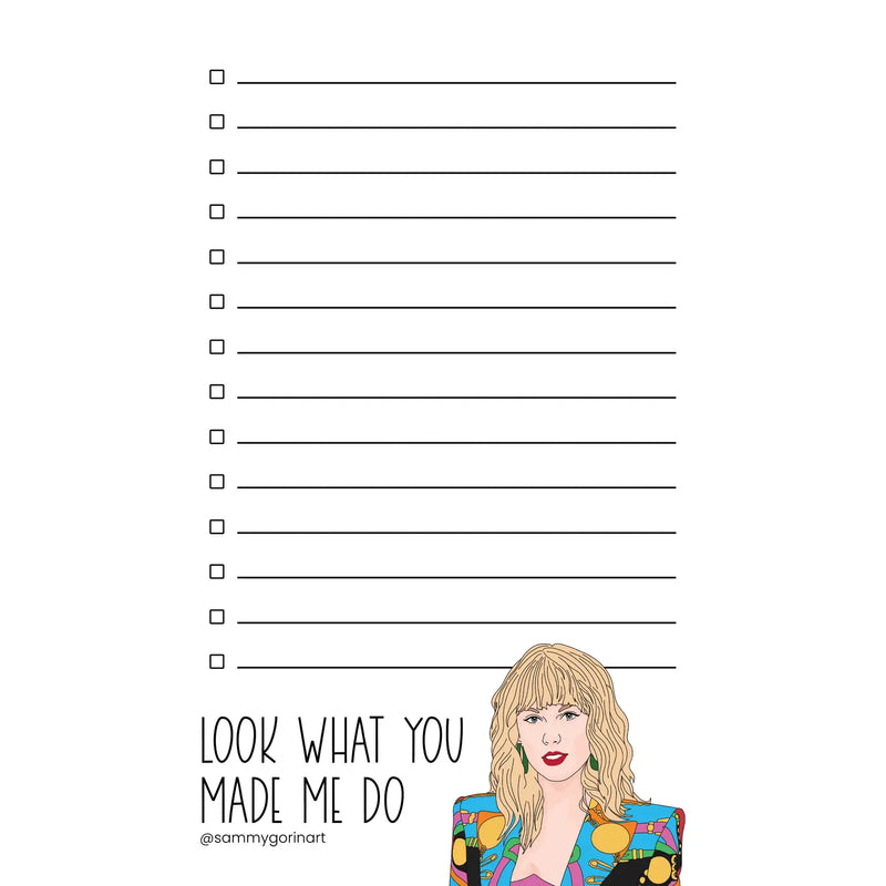 Taylor Swift Notepad
