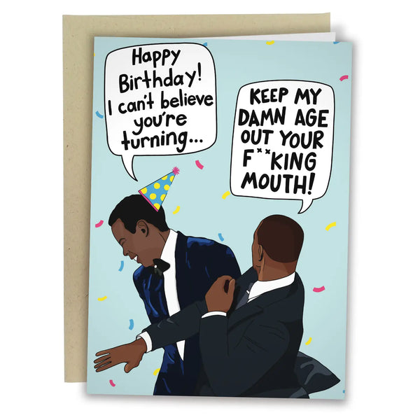 The Slap Birthday Card