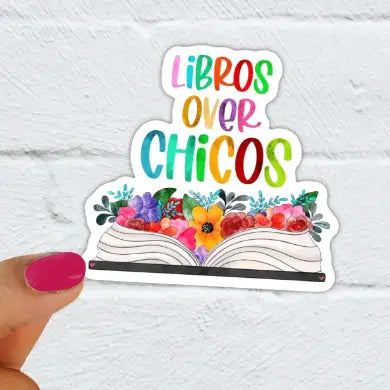 Libros Over Chicos Sticker