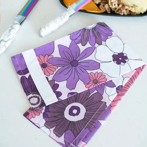 Purple Boho Tea Towel