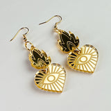 Mini Sacred Heart Earrings