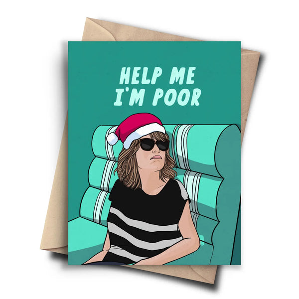 Help Me I'm Poor Christmas Card