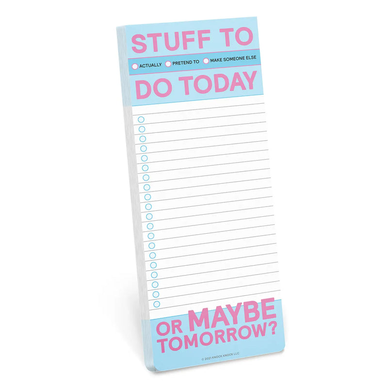 Stuff to Do Today Notepad