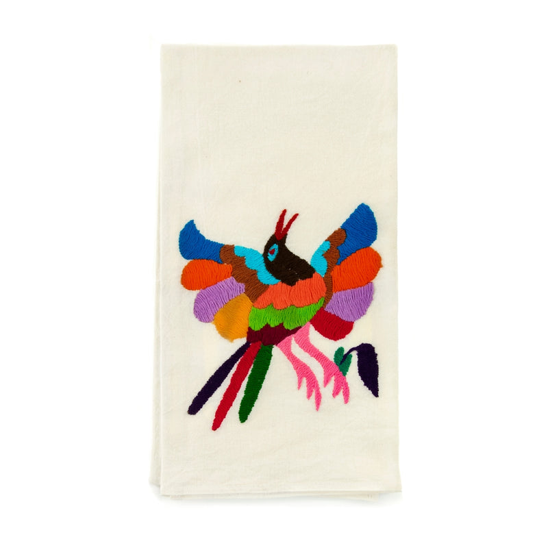 Otomi Embroidered Tea Towel