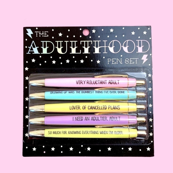 Adulthood Pen Set – Sew Bonita