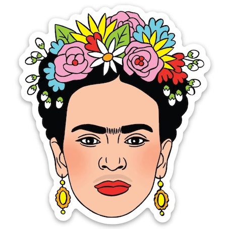 Frida Flower Crown Die Cut Sticker
