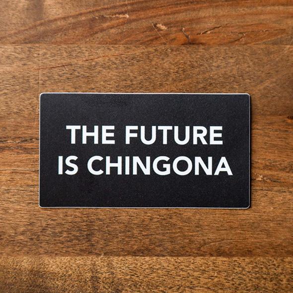 the future is chingona sew bonita sticker 