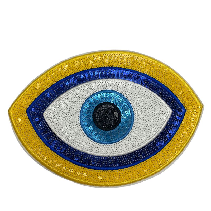 Evil Eye Iron On Sequin