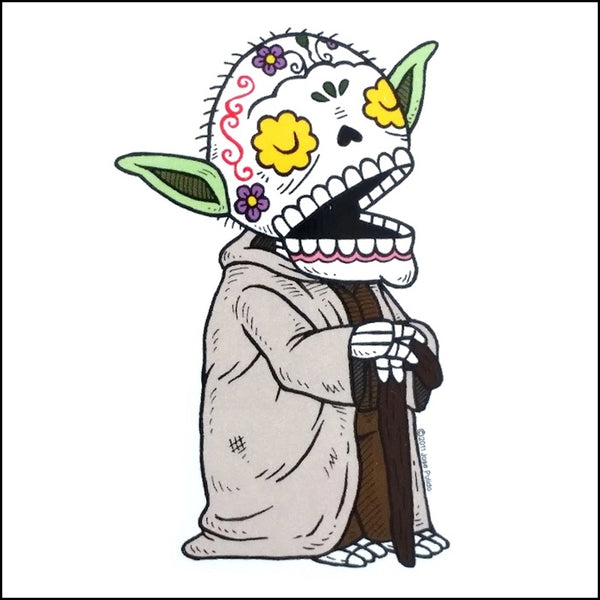 Yoda Muertos Sticker