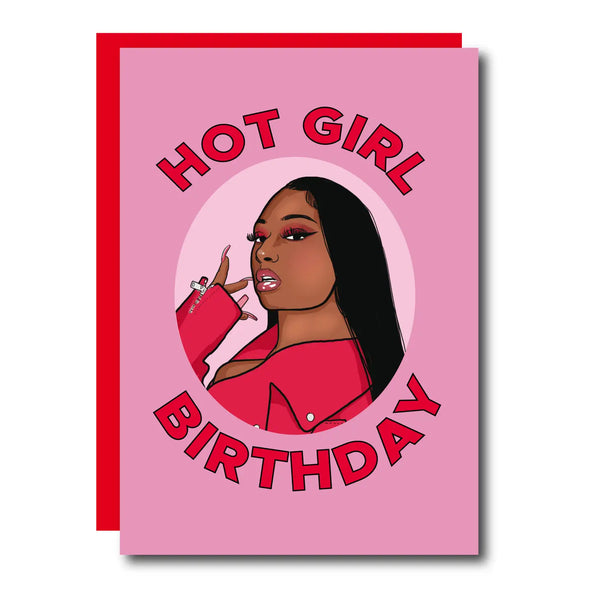 Hot Girl Birthday Card