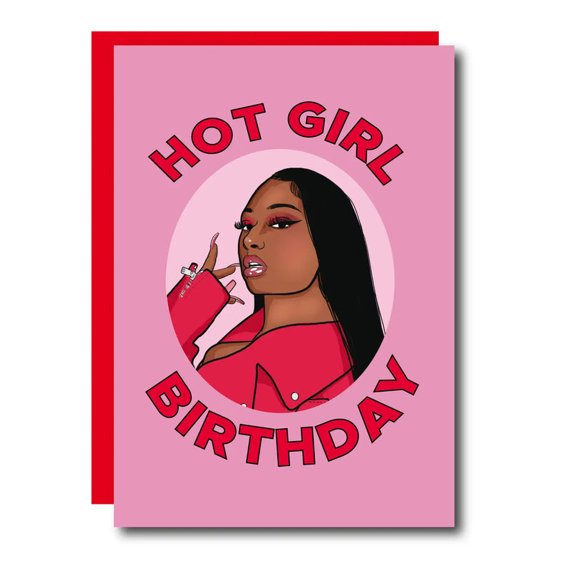Hot Girl Birthday Card