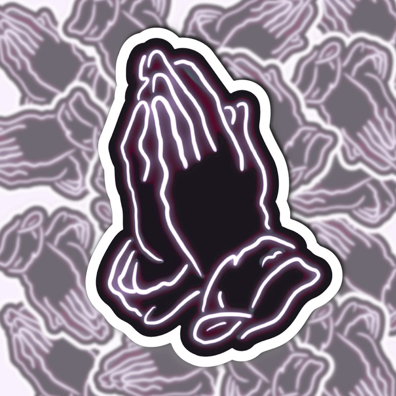 Neon Prayer Sticker
