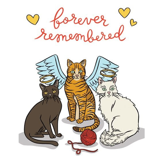 Cats Forever Remembered Card