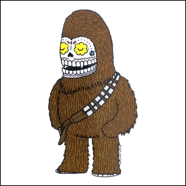 Chewbacca Muertos Sticker