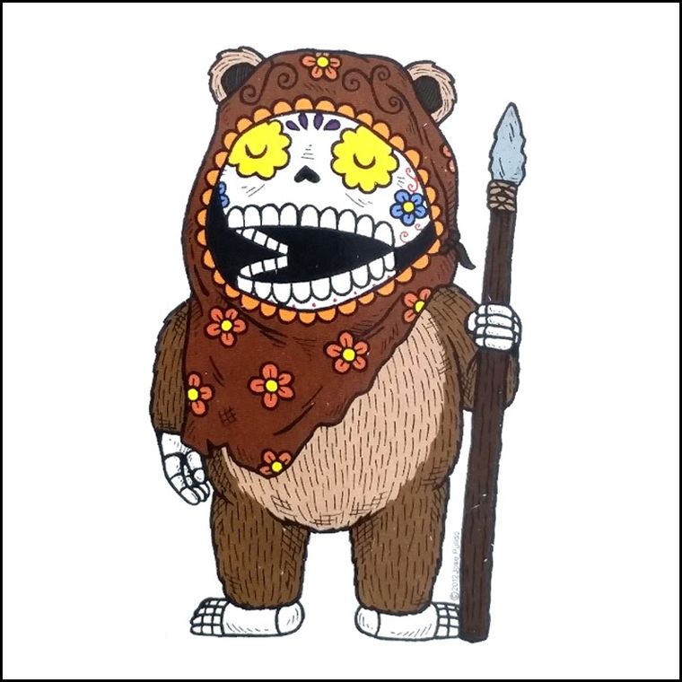 Ewok - Wicket Muertos Sticker