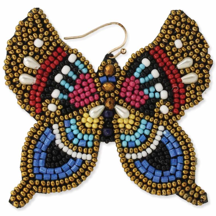 Butterfly Bead Earrings